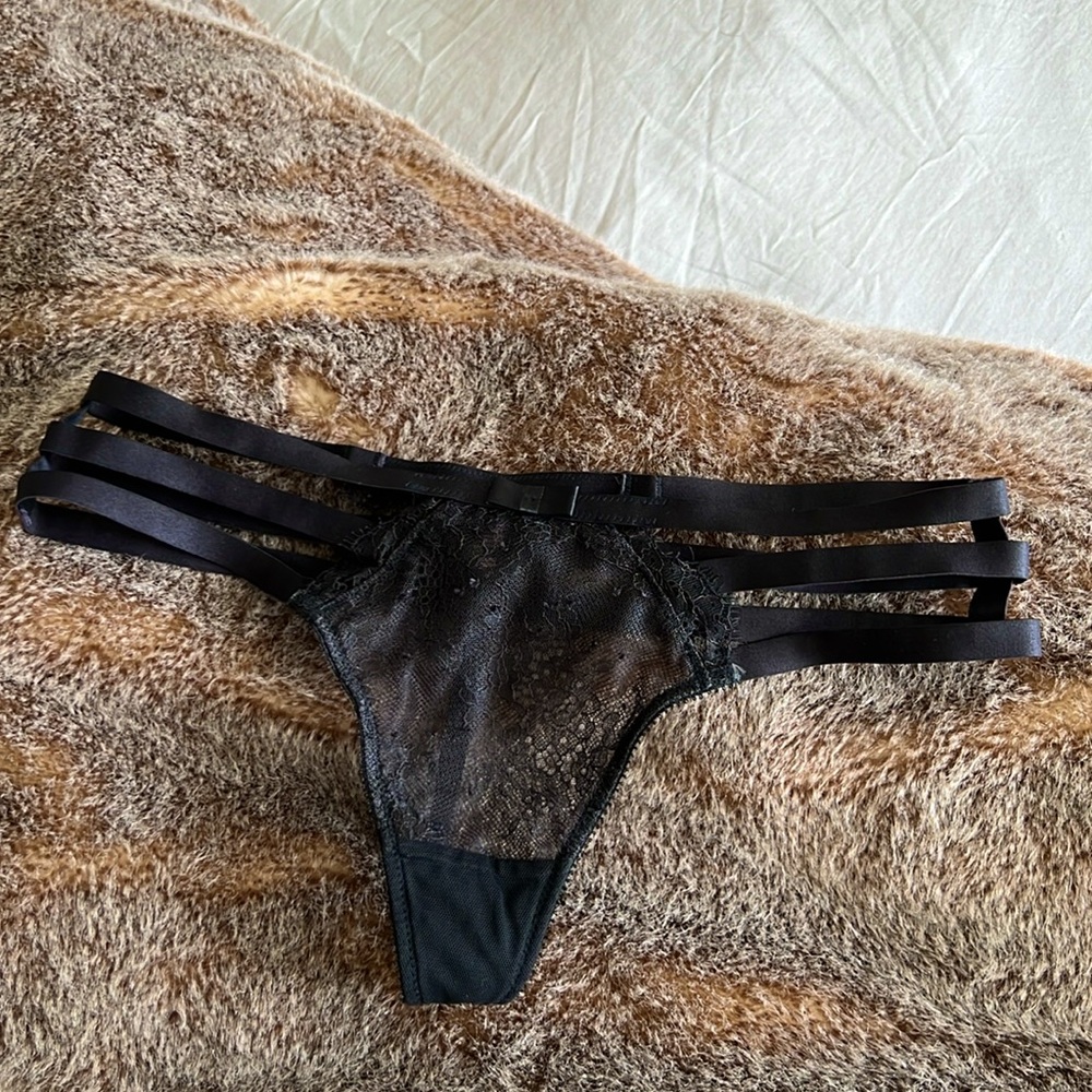 Victoria’s Secret Strappy Lace Thong